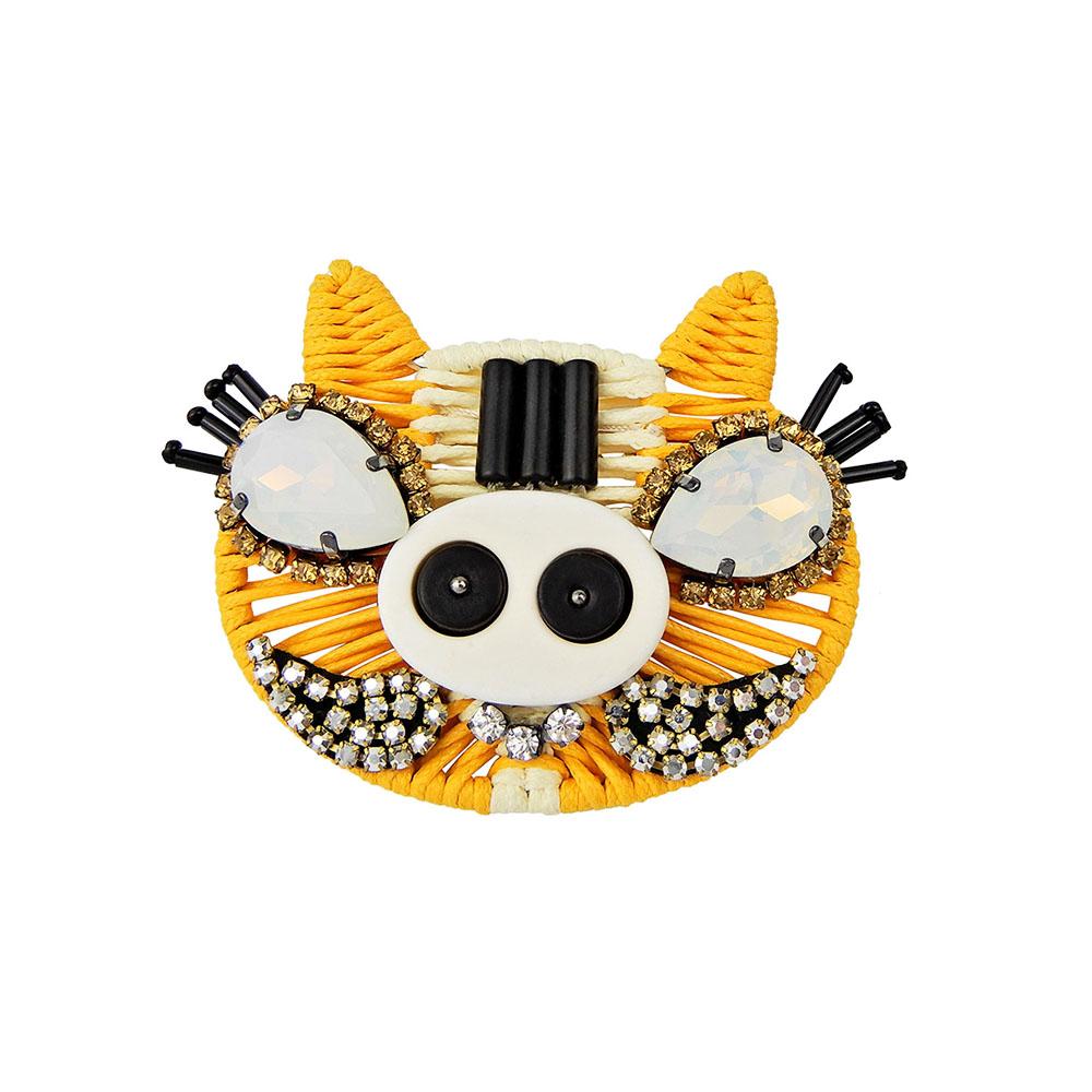 Wholesale Guanajuato Waxed Cord Pig Animal Handmade Brooch Custom Bijoux