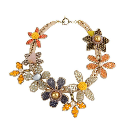 Wholesale Luxuries Alpine Plants Statement Handmade Necklace Custom Bijoux