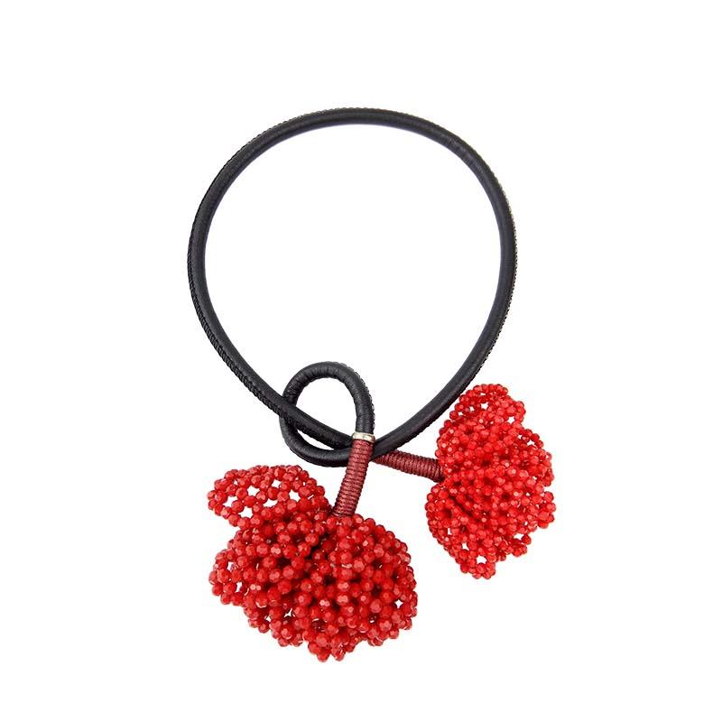 Custom Luxury Floral Handmade Pendant Necklace Alpine Plants Jewelry