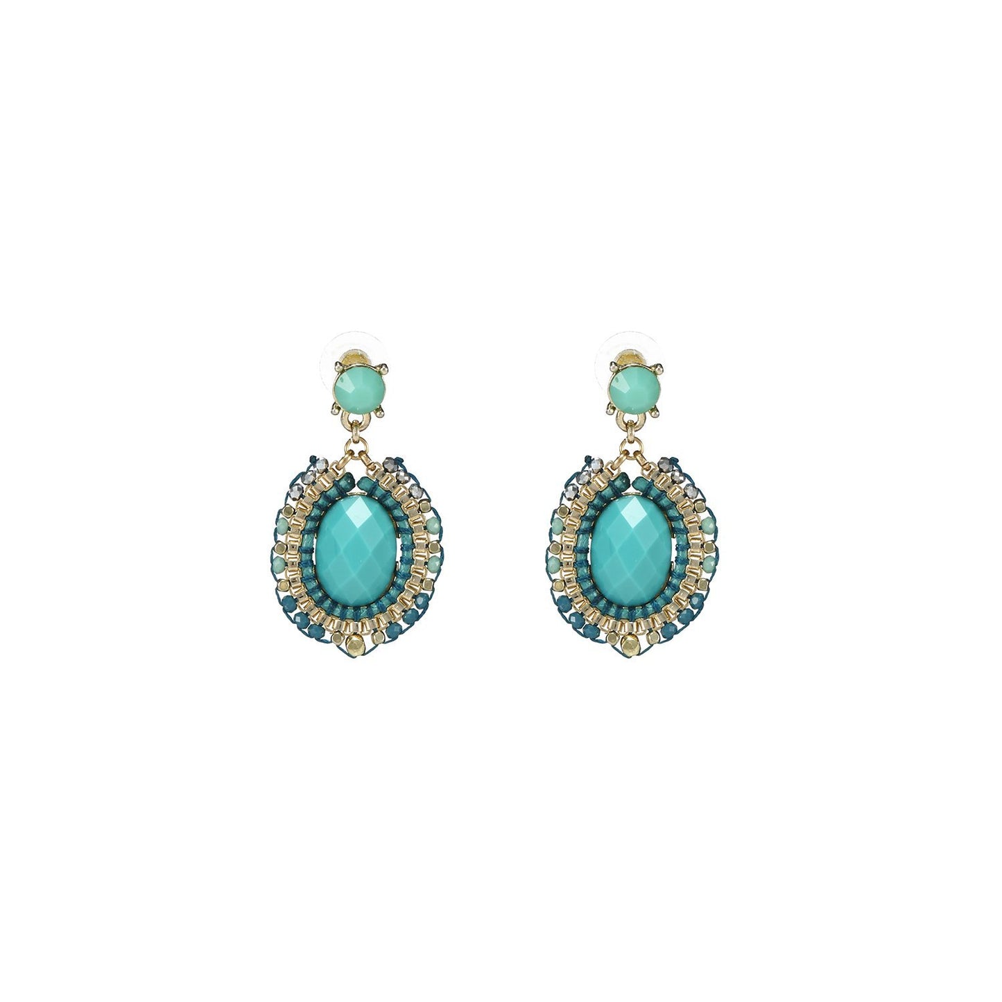 Wholesale Wire Wrapped Bead Handmade Hoop Earrings Custom Bijoux