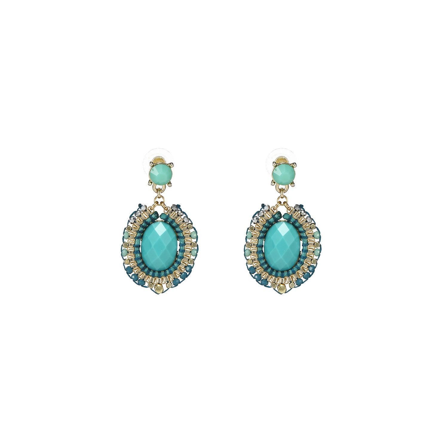 Wholesale Wire Wrapped Bead Handmade Hoop Earrings Custom Bijoux