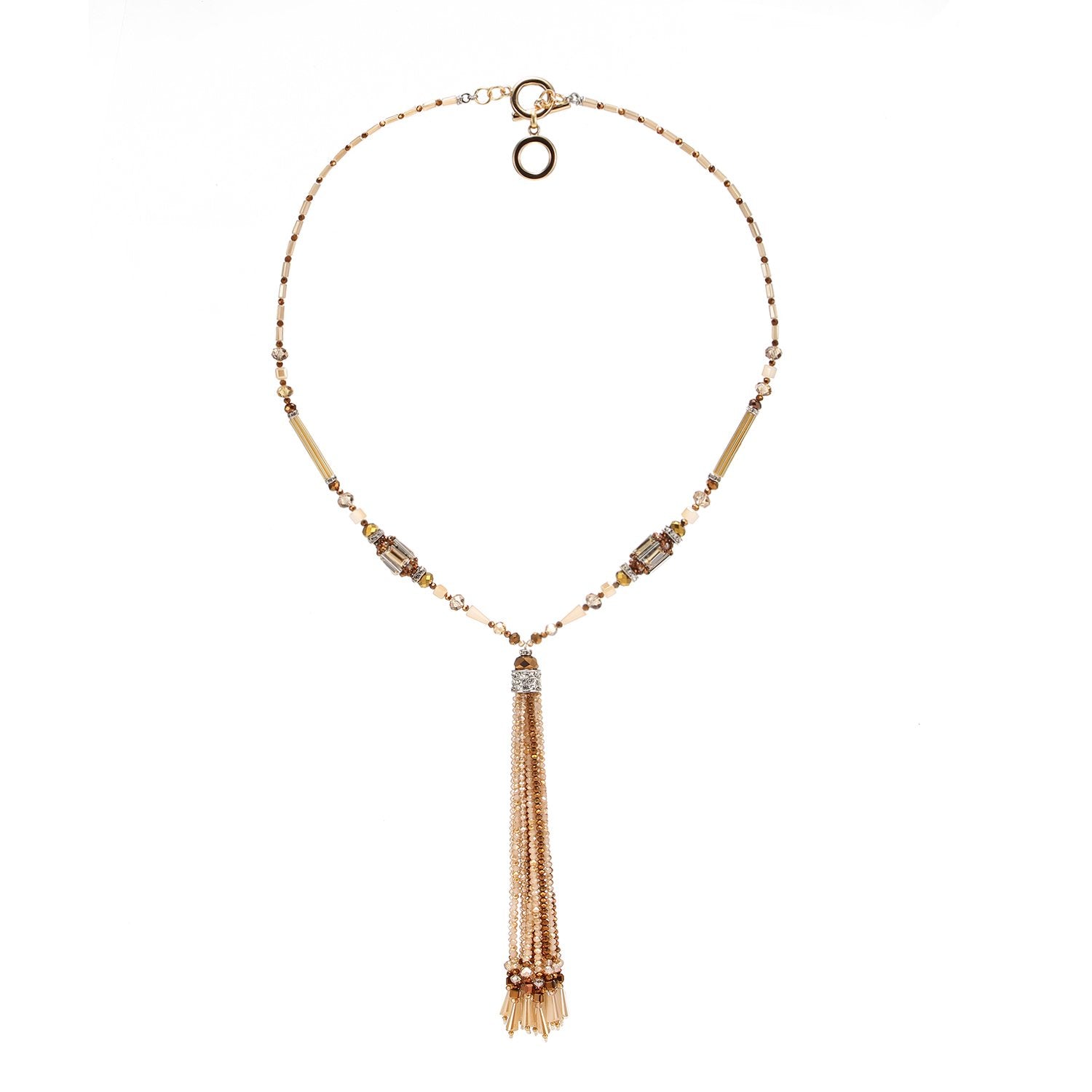 Custom Y Shaped Tassel Handmade Necklace