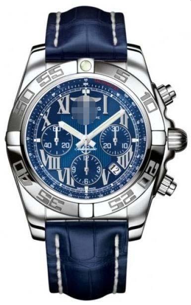 Wholesale Blue Watch Dial AB011012/C783-CROCD