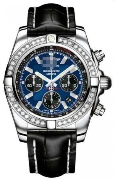 Customize Blue Watch Dial AB011053/C789-CROCT
