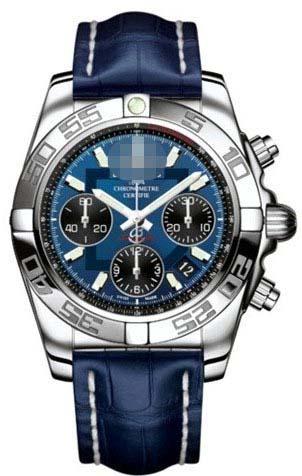 Customize Blue Watch Dial AB014012/C830-CROC