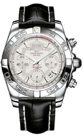 Custom Silver Watch Dial AB014012/G711-CROCT