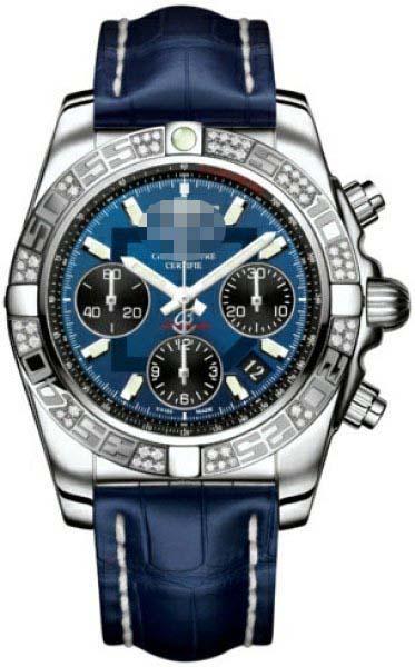 Custom Blue Watch Dial AB0140AA/C830-CROCD
