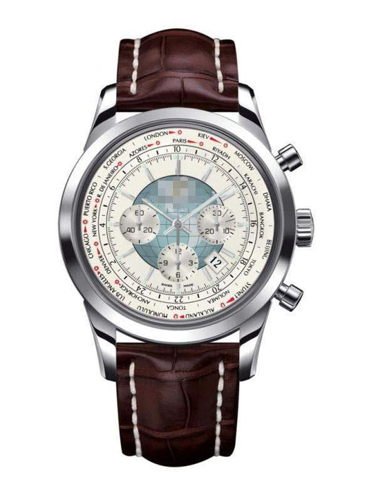 Custom Silver Watch Dial AB0510U0/A732-BRCROCD