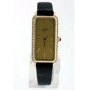 Custom Ladies 18k Yellow Gold Watches 