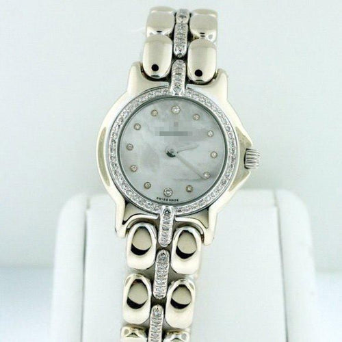 Wholesale Good Elegance Ladies 18k White Gold Quartz Watches 093.55.69.671D
