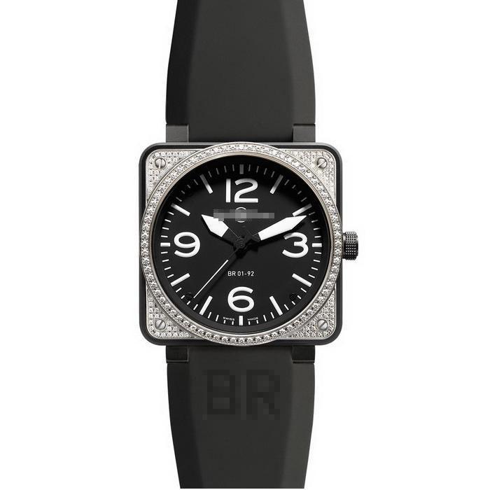 Custom Men's Stainless Steel PVD with Diamonds Watches BR01-92