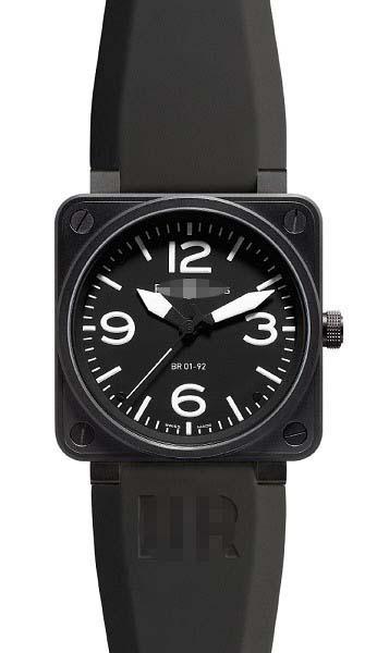 Custom Rubber Watch Bands BR01-92-Carbon