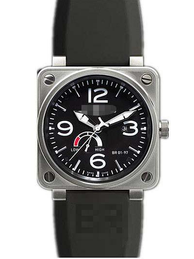 Customization Rubber Watch Bands BR01-97-PWRSVE-BK_SWA