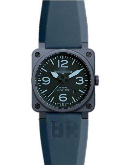 Customized Watch Face BR03-92-BLUE-CERAMIC