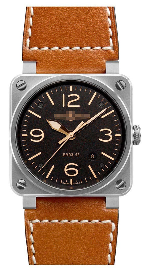 Custom Brown Watch Dial BR03-92-Golden-Heritage