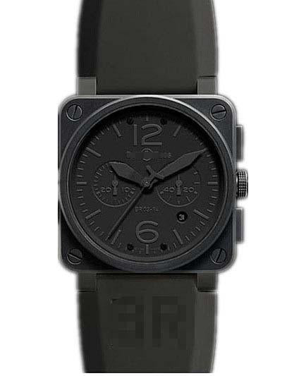 Customization Rubber Watch Bands BR03-94-CHR-PHANTOM