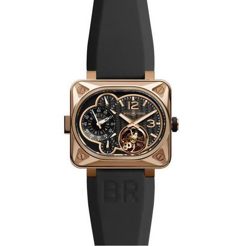 Wholesale Best Store For Men's Stainless Steel PVD Manual Wind Watches BR 01- Minuteur Tourbillon