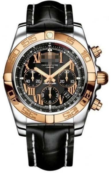 Custom Black Watch Dial CB011012/B957-CROCD