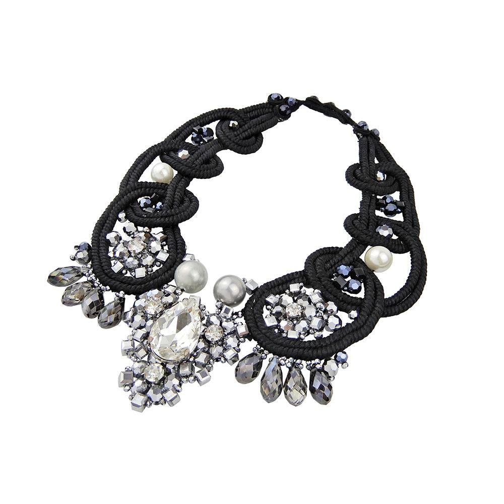 Custom Luxury Gothic Macrame Art Handmade Necklace