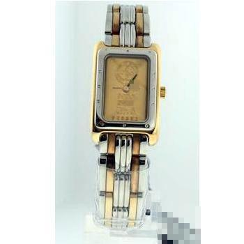 Custom Ladies 18k Yellow Gold and Stainless Steel Watches 