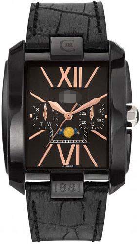 Custom Black Watch Face CRB038F222H