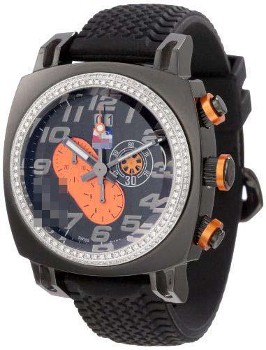Custom Watch Dial D221/2-BLK-ORANGE