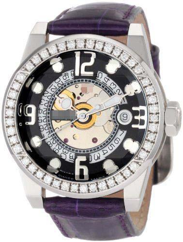 Custom Leather Watch Straps D251/1-BLACK