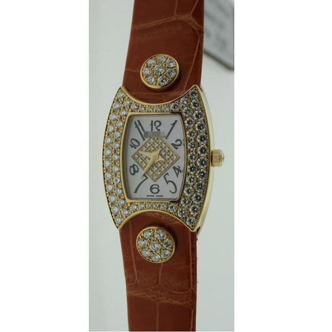 Wholesale Ladies 19mm x 25mm 18k Yellow Gold Watches 