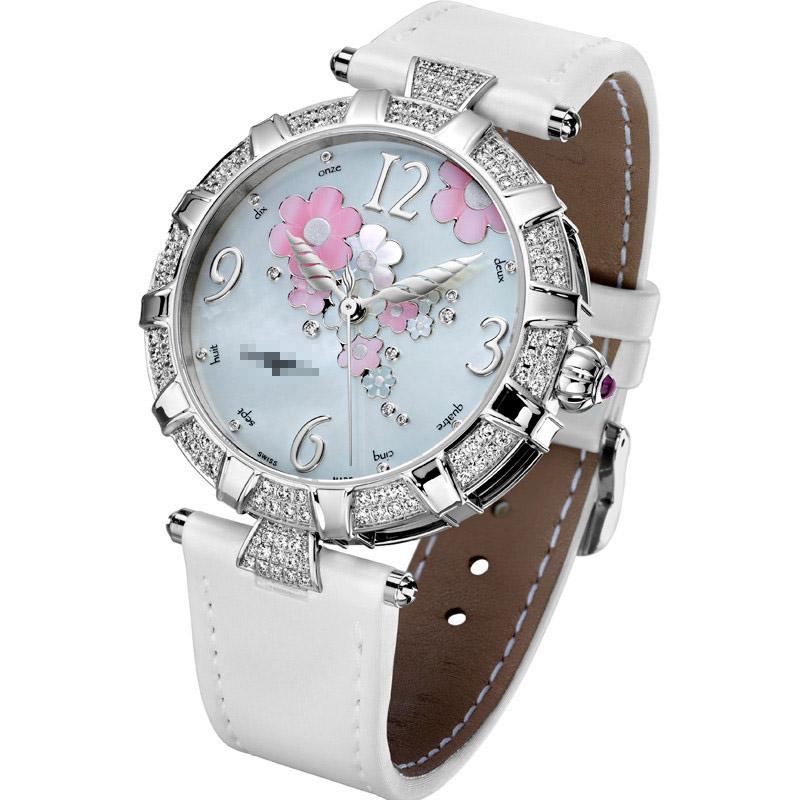 Wholesale Famous Ladies 18k White Gold Automatic Watches GA.AU.003