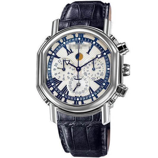 Wholesale Shops Beautiful Customize Men's 18k White Gold Automatic Watches 379.Y.60.192.CN.BD