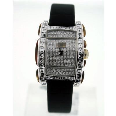 Wholesale Ladies 29mm x 36mm 18k White Gold with Diamonds Watches 