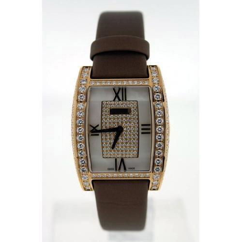 Wholesale Ladies 28mm x 36mm 18k Yellow Gold with Diamonds Watches 