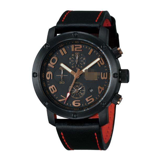 Customize Leather Watch Bands ES43BBK-BK