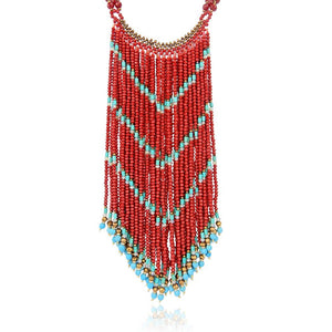 Custom Unique Luxuries Himalayas Tassel Cascade Handmade Necklace
