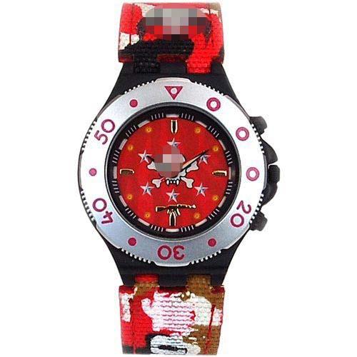 Custom Red Watch Dial