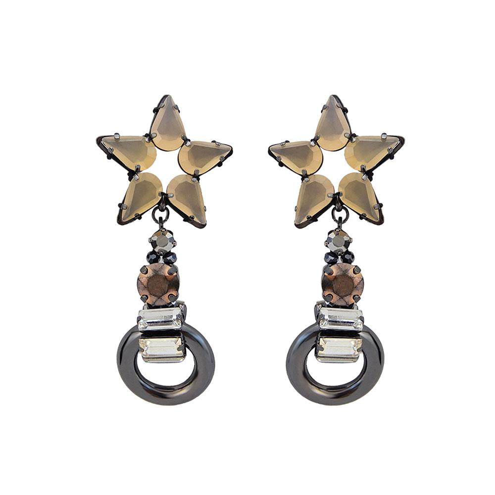 Custom Hoop Handcrafted Statement Star Earring