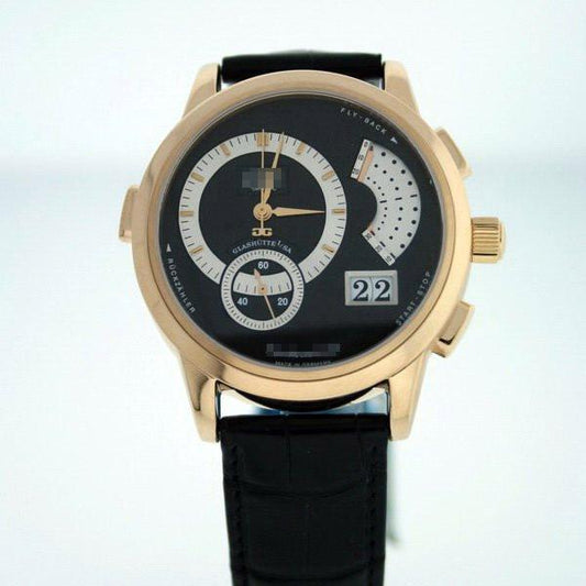 Wholesale Luxurious Durable Customized Men's 18k Yellow Gold Manual Wind Watches 60-01-04-03-0