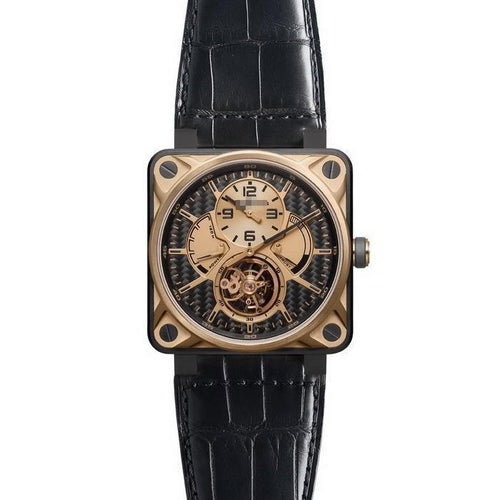 Wholesale Awesome Men's Titanium DLC Manual Wind Watches BR 01- Tourbillon