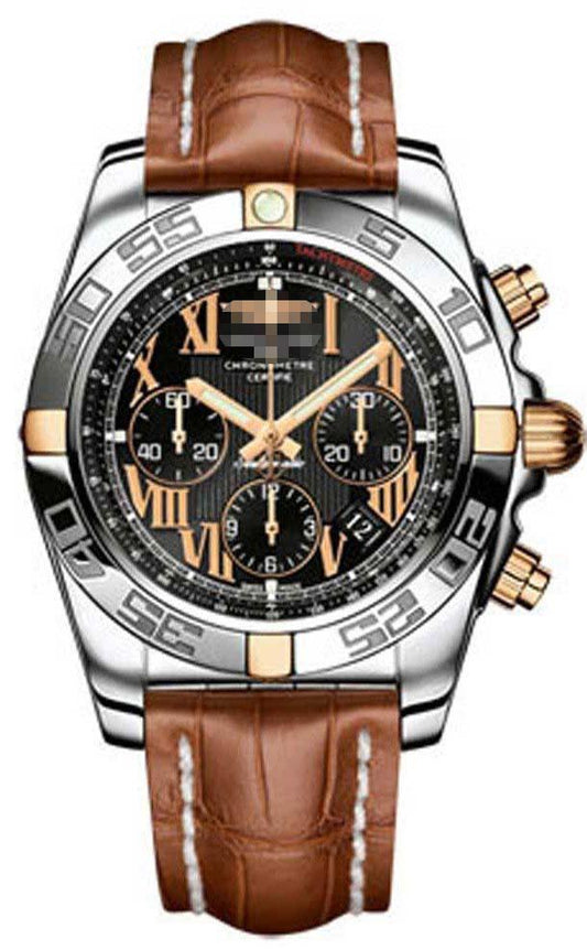 Custom Black Watch Dial IB011012/B957-CROCD