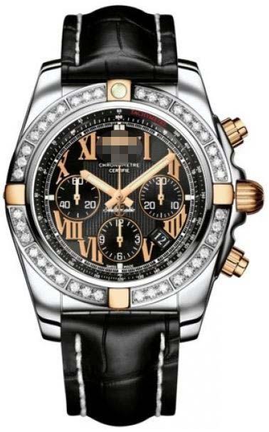 Custom Black Watch Dial IB011053/B957-CROCD