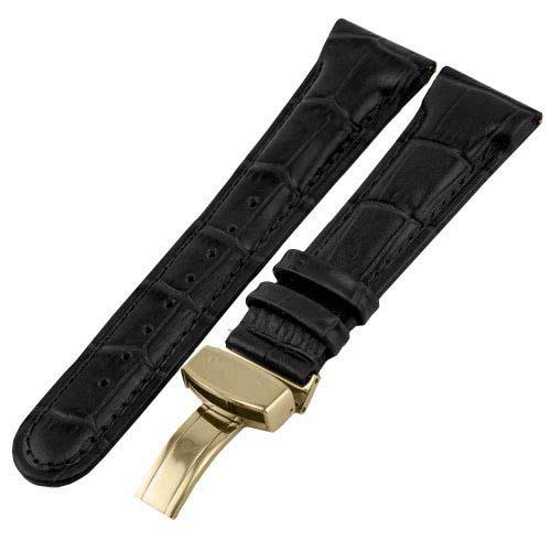 Customization Calfskin Watch Bands JB-20MMGLD-BLK