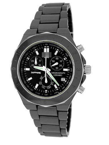 Wholesale Ceramic Watch Bands JH035_BLK