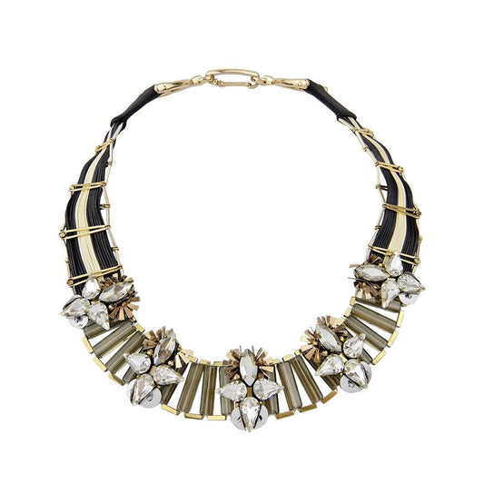Wholesale Luxuries Collar Unusual Bead Weaving Statement Roaring 20s Necklace Custom Bijoux