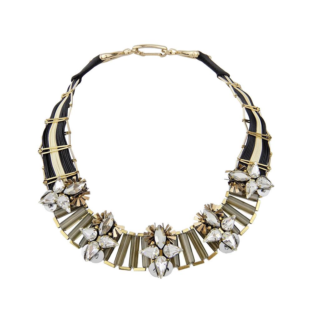 Wholesale Luxuries Collar Unusual Bead Weaving Statement Roaring 20s Necklace Custom Bijoux