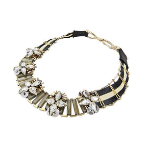 Custom Luxuries Collar Unusual Bead Weaving Statement Roaring 20s Necklace