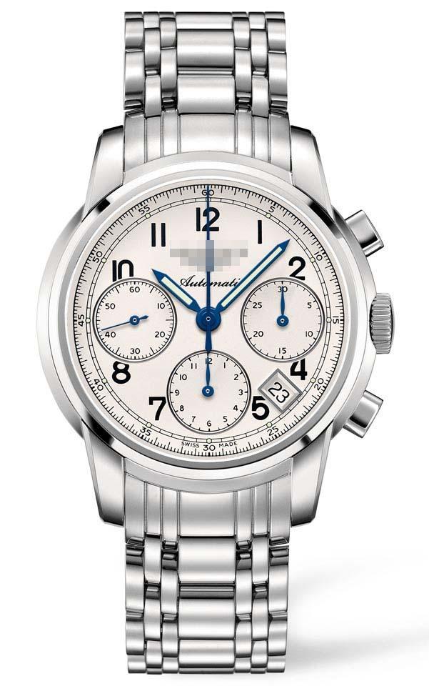 Customised Silver Watch Dial L2.752.4.73.6