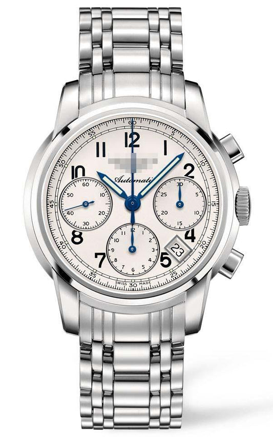 Customised Silver Watch Dial L2.752.4.73.6