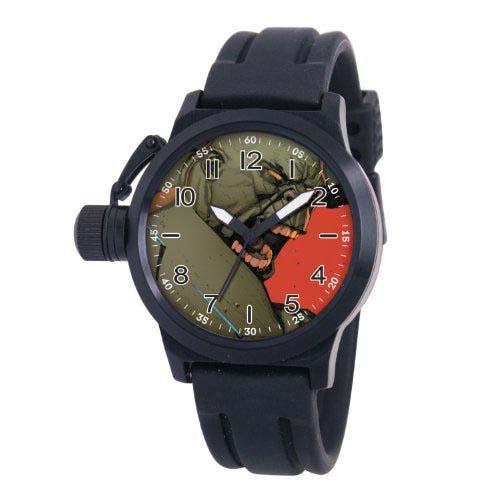 Customised Rubber Watch Bands MA0707-D461-BLACKRUBBER