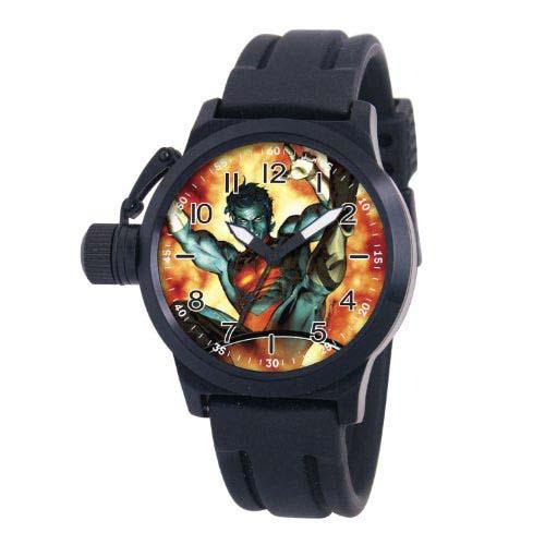 Custom Rubber Watch Bands MA0707-D476-BLACKRUBBER