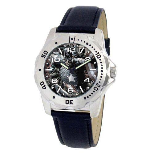 Wholesale Leather Watch Straps MA0710-D17-BLACKLEATHER